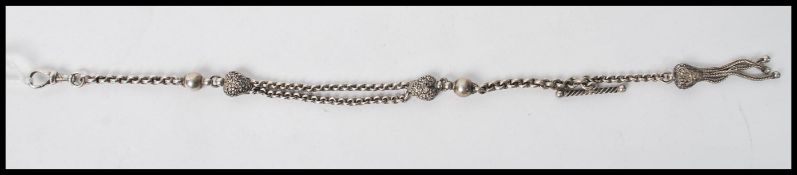 A 19th century silver Continental white metal ladi