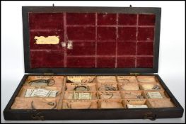 A 19th century surgeons sectional cased needle / s
