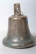 A large 20th century cast iron / bronze ships bell