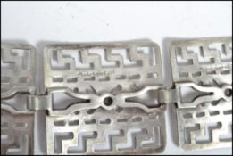 A silver plated Victorian nurses belt having a pie