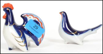 A pair of mid 20th century USSR Lomonosov porcelai