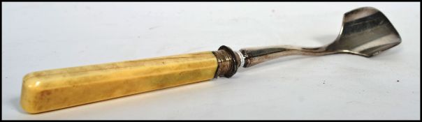 An 19th century  Victorian ivory handled Stilton s