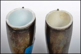 A pair of 20th century silver plated boot measures