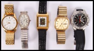 A collection of watches to include a gents Bernex