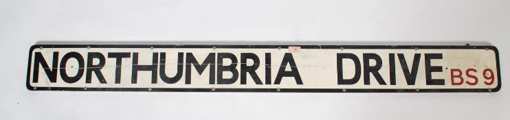 An original 20th century cast metal street sign fo