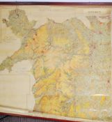 A stunning vintage 1930's extremely large canvas b