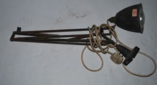 A good Industrial mid century wall mounted anglepo