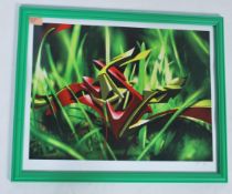 A graffiti urban art print after Bristol Street ar