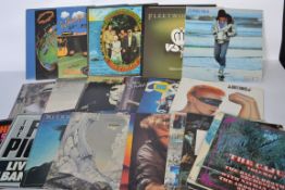 A collection of vinyl long play LP record albums by various artists to include Chris Rea, Back Door,