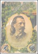 A 19th century William F. Buffalo Bill Cody  - Wild West Show Program. 1887 with facsimile signature
