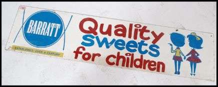 A vintage 20th century 1970s advertising point of sale double sided hanging sign for Barratt Quality