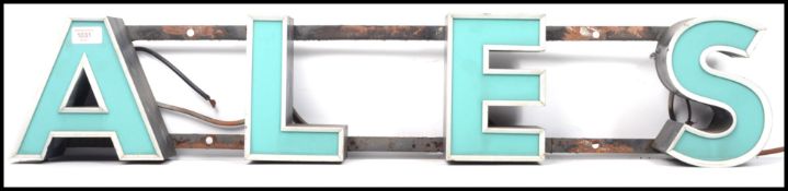 An original mid century advertising wall point of