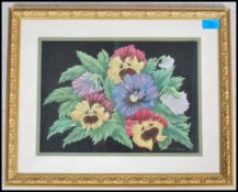 A pastel painting by Mary Coleman on black paper e