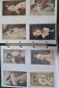 POSTCARDS of pre WWI Actresses (with a few Actors).Vast accumulation in FIVE albums. Almost 1100