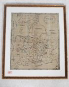 A framed and glazed early 19th century needlepoint