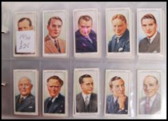 Cigarette Cards: An album of assorted vintage cigarette cards, all complete sets. From a large