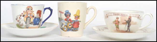 A group of vintage nursery rhyme ceramics to inclu