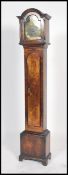 A good Walnut 18th century Queen Anne style cased grandmother clock, fitted eight day movement