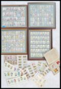 A good collection of 4 framed cigarette card sets