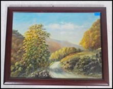 A 20th century oil on canvas painting of a rural s