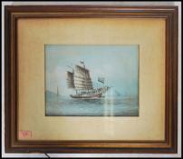 An early 20th century watercolour and oil / gouache painting of an East Indies / Dutch east indies