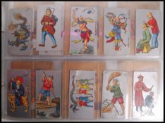 Cigarette Cards: An album of assorted vintage cigarette cards - all full sets. From a large