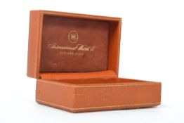 A good vintage 20th century IWC International Watch Company Schaffhausen watch box of rectangular