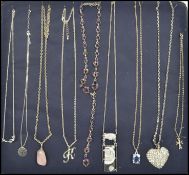 A collection of six costume jewellery white metal