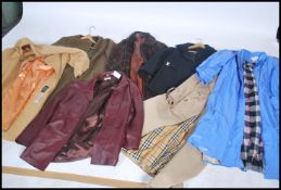 A collection of vintage and retro 20th century  ladies coats / jackets to include Burberry, Images