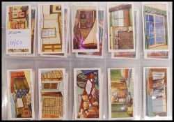 Cigarette Cards: An album of assorted vintage cigarette cards, all complete sets. From a large
