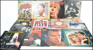 A collection of vinyl 12