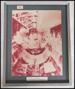 A vintage framed and glazed photographic picture titled ' Spacelab Pallet ' depicting Spacelab