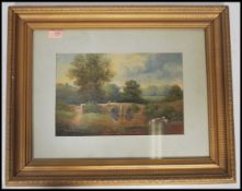 Local interest GEORGE HARRIS (British, 1858-1881), ' Wickham Bridge, Stapleton Bristol', oil on