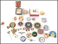 A good collection of enamel badges to include a 1967 Isle of Man TT motorcycle badge, Bristol MCC,