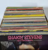 A collection of vintage vinyl long play records albums to include mostly compilations, TV and film