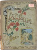 A stunning 19th century Victorian scrapbook album dating approximately from the  mid to the late
