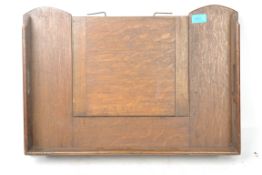A 1930's Edwardian oak metamorphic bed tray / lect