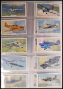 Cigarette Cards: An album of assorted vintage cigarette cards - all full sets. From a large