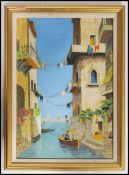 A 20th century framed oil on board painting in the manner of Doyly John. The painting of a