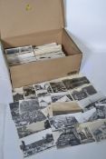 British Isles B&W topo postcards,small size & the more sought after REAL PHOTO type. Some 600 in