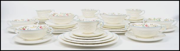 An extensive Wedgwood Patrician ' Argyle ' pattern