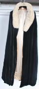 A stunning early 20th century ladies velvet cloak