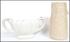 A SylvaC textured ceramic vase having impressed ma