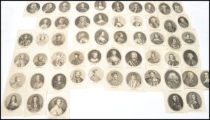 A good collection of Georgian etchings of people o