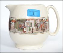 A vintage 20th century picture-ware jug by Lancast