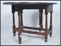 A late 19th early 20th century peg jointed oak dro