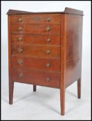 An Edwardian mahogany Industrial  pedestal office