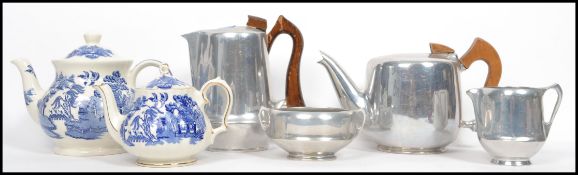 A retro 20th century Piquot Ware tea and coffee se