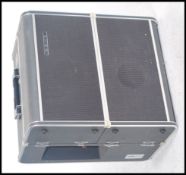 A vintage Sony TC 500 A reel to reel tape recorder, made in Japan. Detachable speakers to the