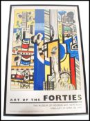 A vintage retro 20th century Museum poster entitled Art Of The Forties from the Museum of Modern Art